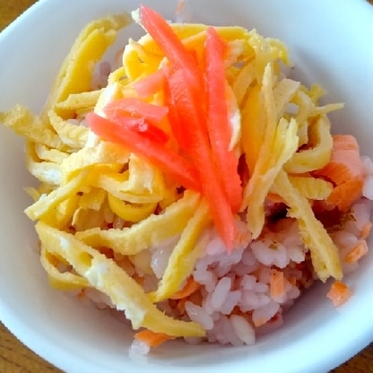 さっぱり美味しい鮭寿司レシピ、美味しくつくれました(*^^*)ごちそうさまでしたm(_ _)m